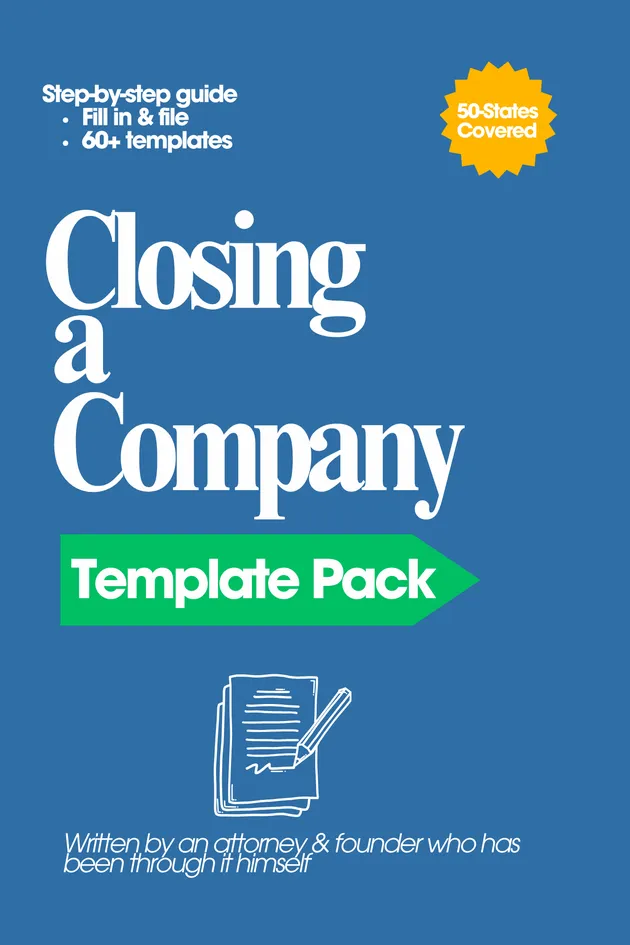 Closing a Company Template Pack cover